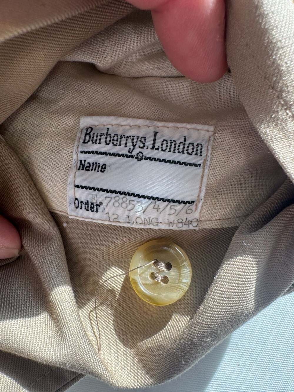 Vintage Burberrys Trench Coat Made In England Nova Check Harrods Quiet Luxury - Picture 13 of 15